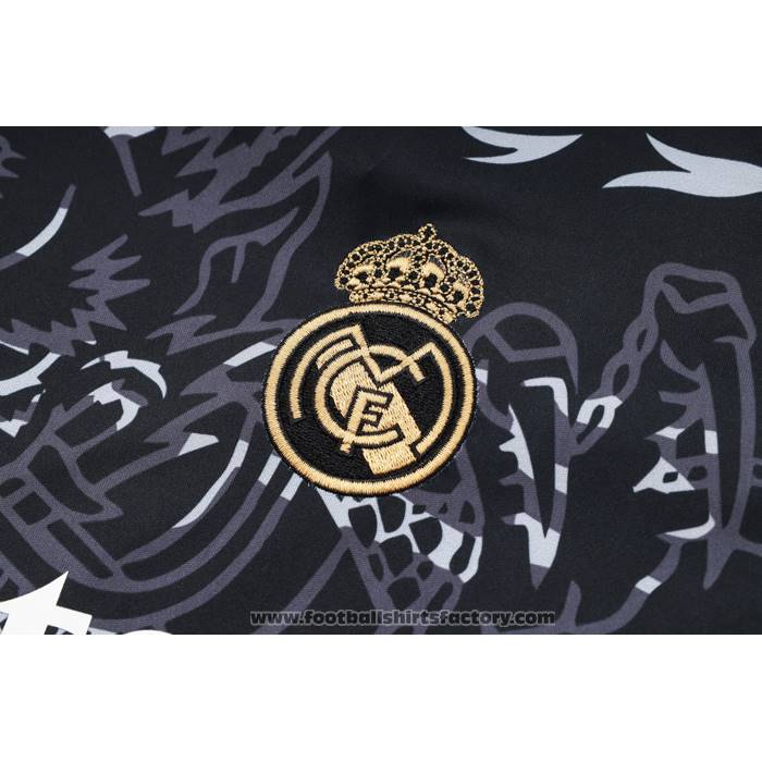 Tracksuit Real Madrid Dragon Short Sleeve 2024-2025 Black - Shorts